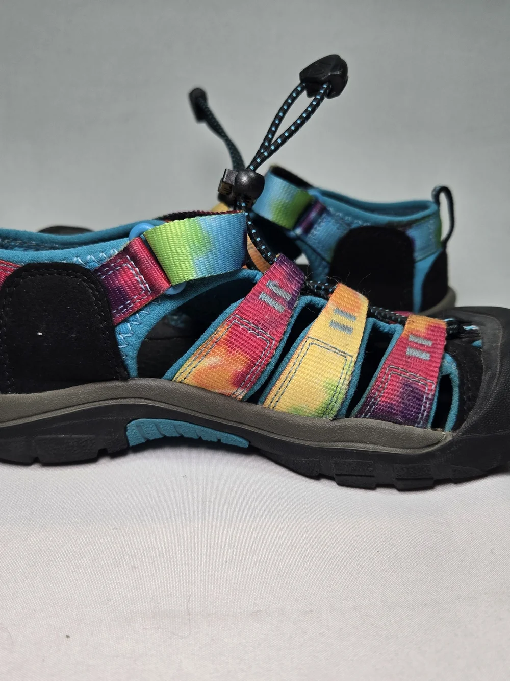 Keen Newport Retro Original Kids Sandals Shoes Size 1 Tie Dye Waterproof